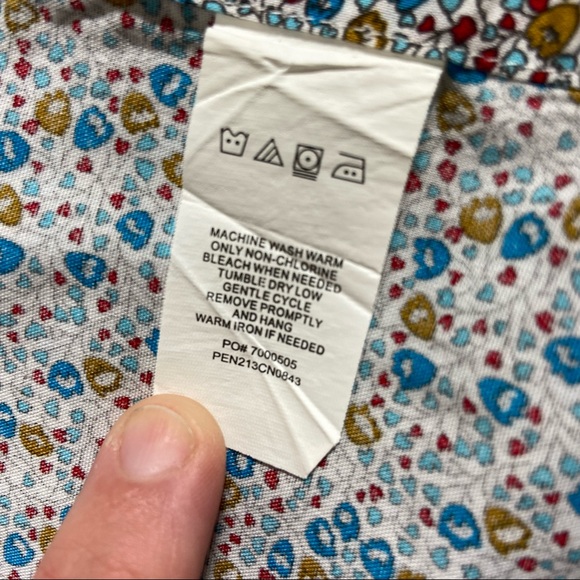 Original Penguin Long Sleeve Floral Button Down Neck 16 - Picture 8 of 10